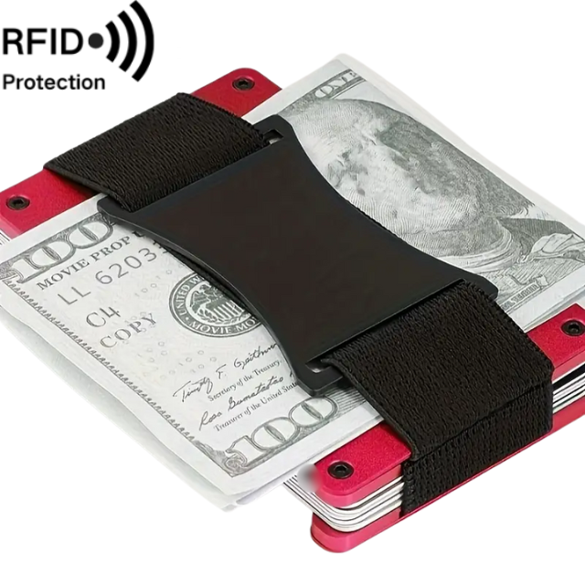 Gradient farget Aluminiums wallet