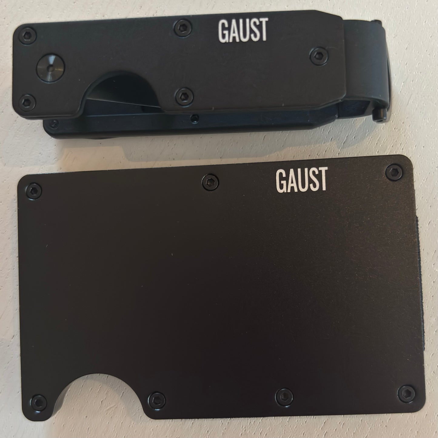 Svart Aluminiums wallet