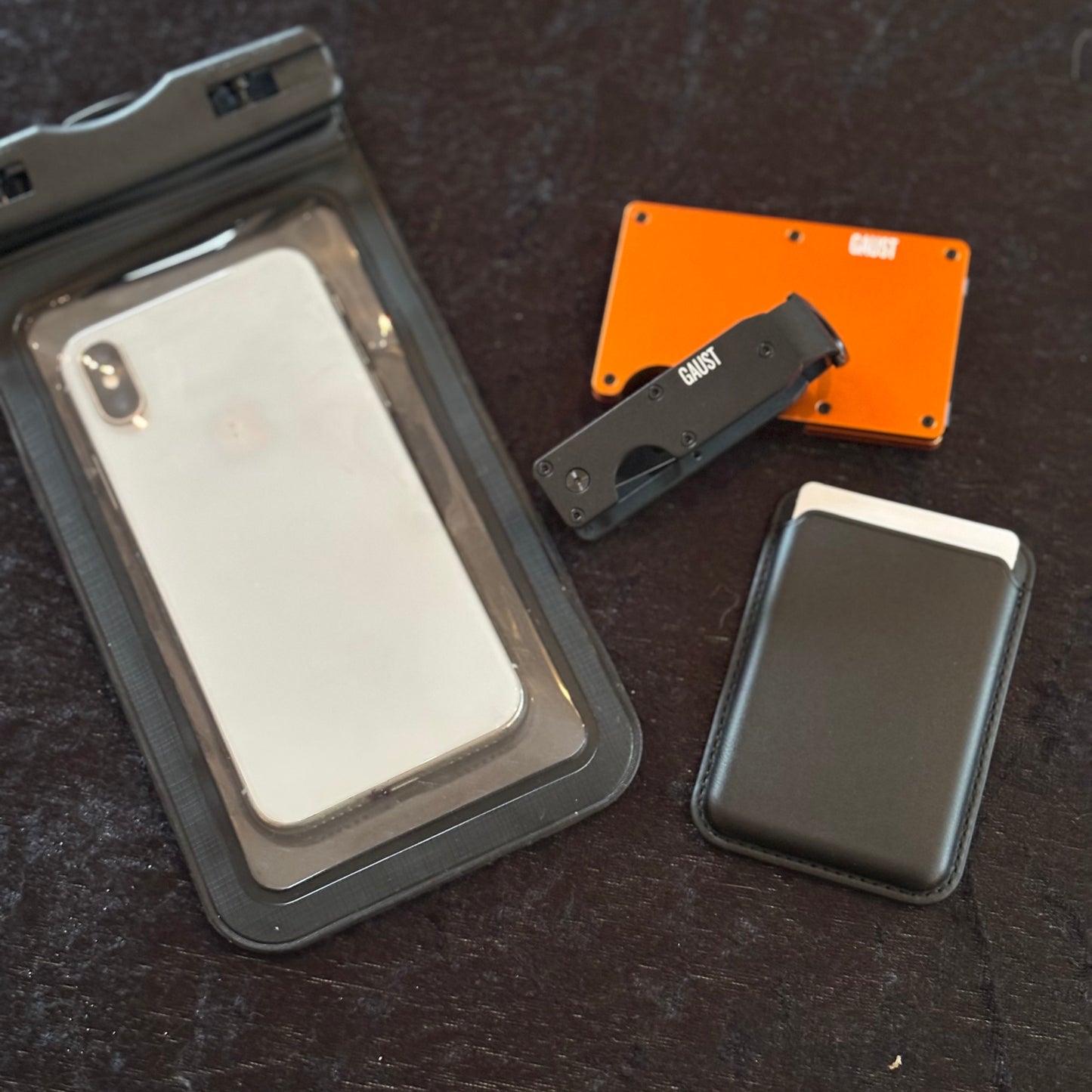 Oransje Aluminiums wallet