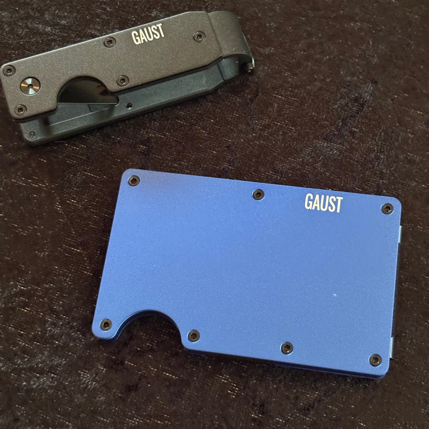 Indigo farget Aluminiums Wallet