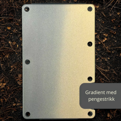 Gradient farget Aluminiums wallet