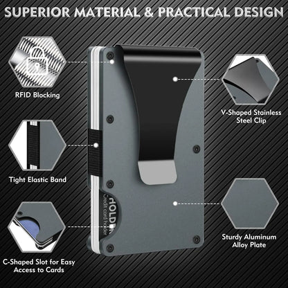 Brun Aluminiums wallet