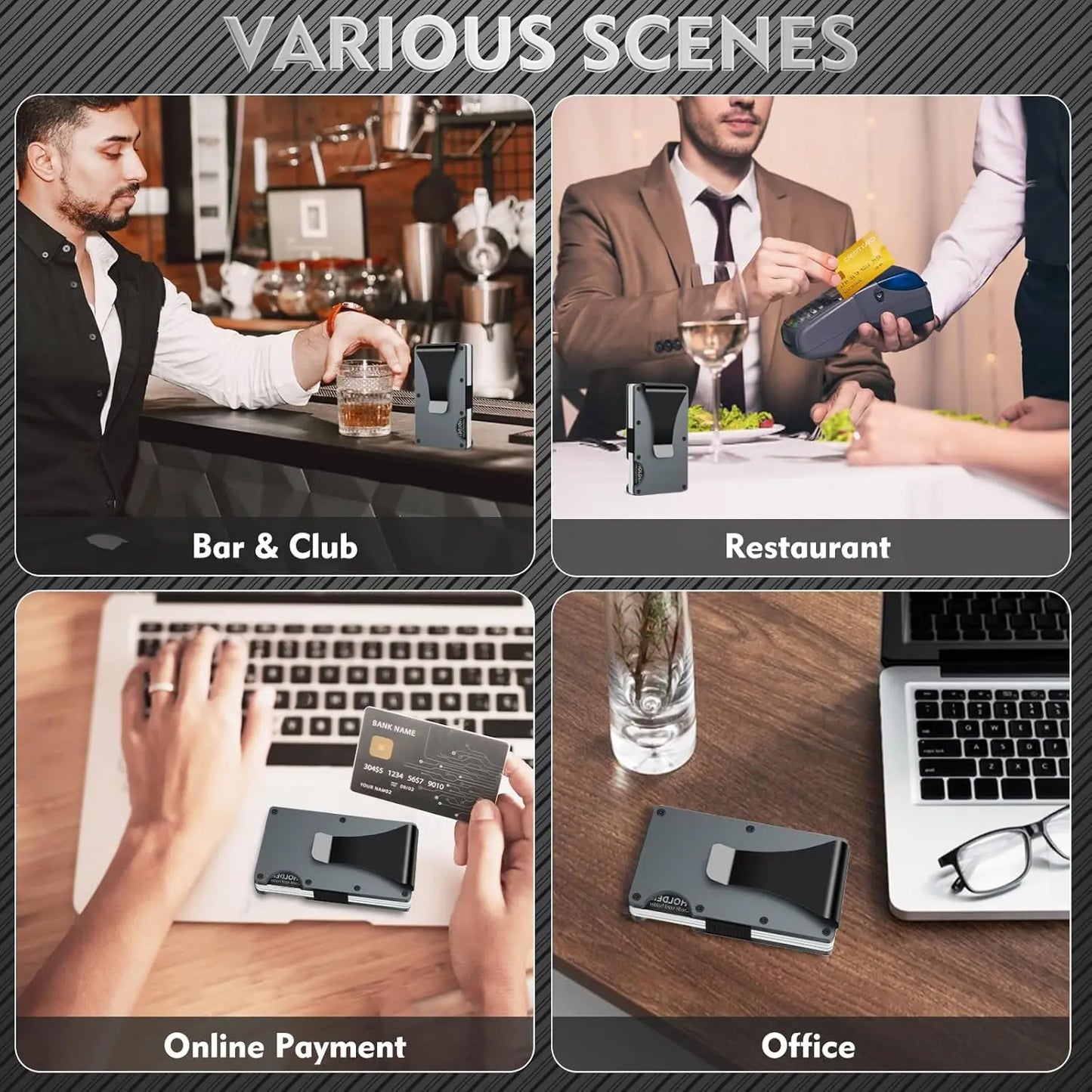 Brun Aluminiums wallet