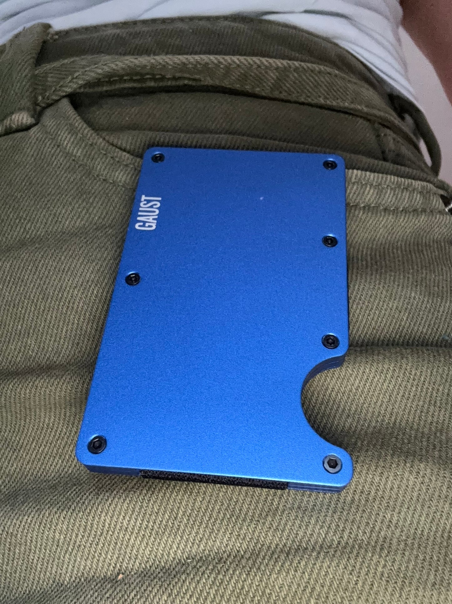 Indigo farget Aluminiums Wallet