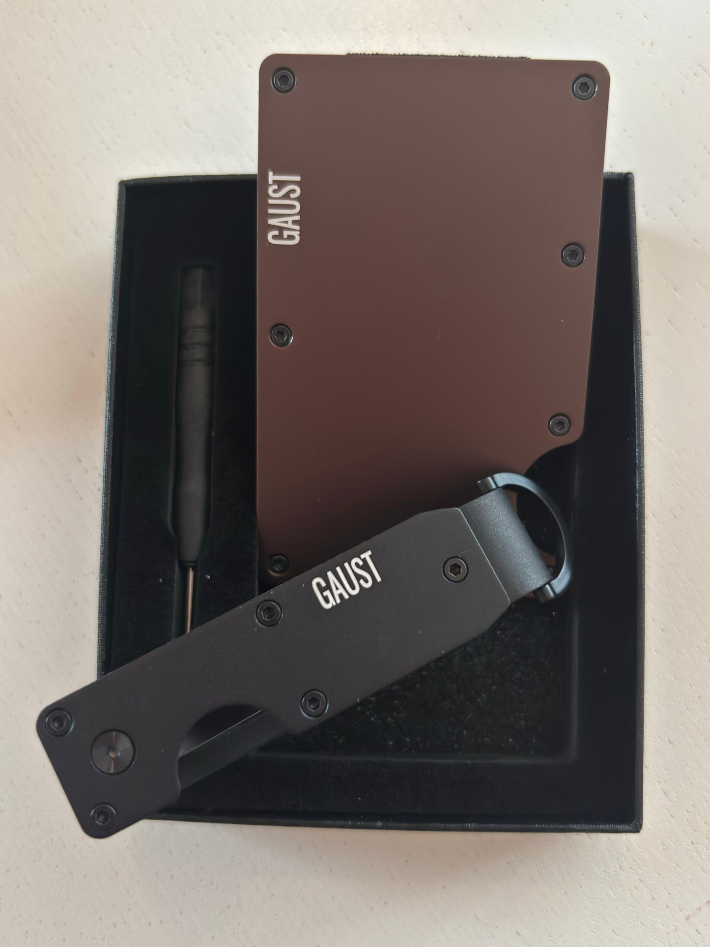 Brun Aluminiums wallet