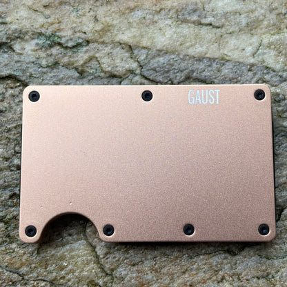 Gullfarget Aluminiums wallet