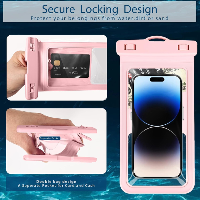 Svart Vanntett mobilpose