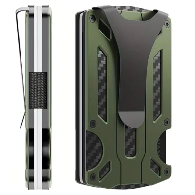 Grønn Aluminiums wallet med magsafe