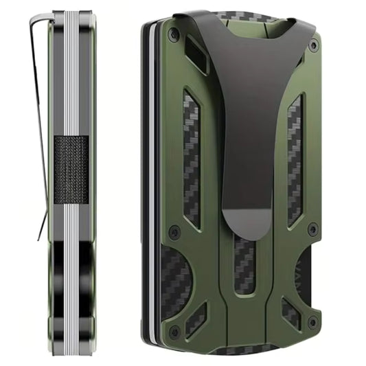 Grønn Aluminiums wallet med magsafe