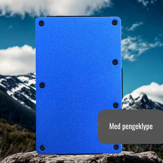 Indigo farget Aluminiums Wallet