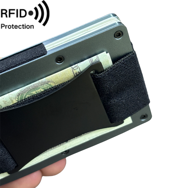 Gradient farget Aluminiums wallet