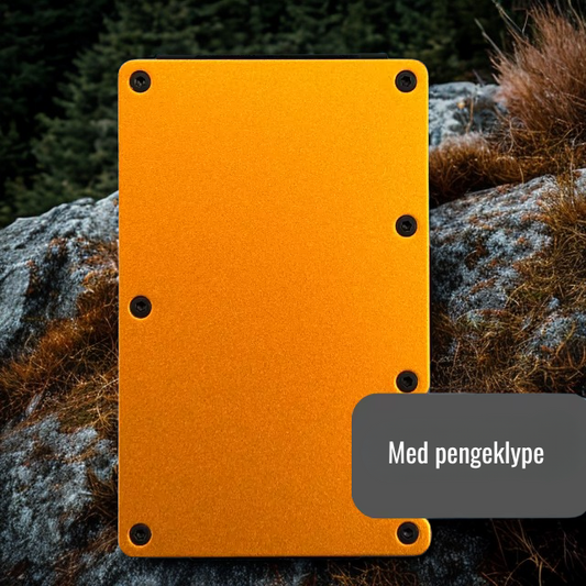 Oransje Aluminiums wallet